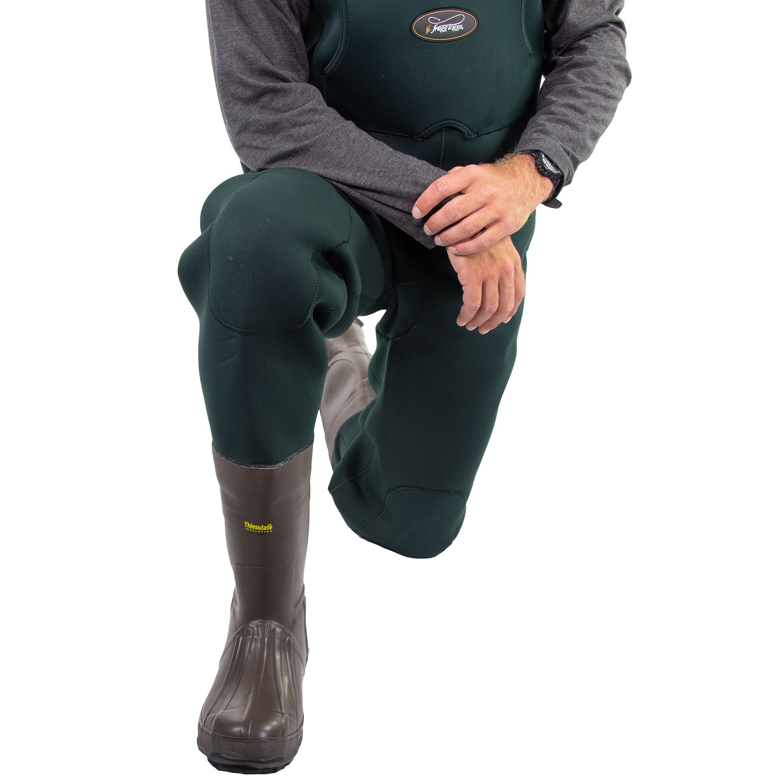 Men's Amphib™ Bootfoot Neoprene Felt Chest Wader | Forest Green